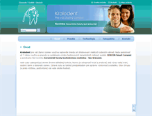 Tablet Screenshot of kralodent.sk